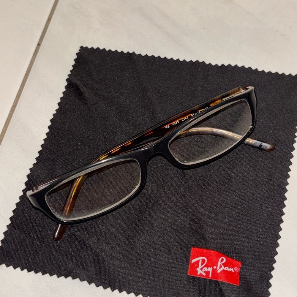 Ray-Ban Eyeglasses Frames RB5052
2147 Brown Tortoise Wrap Rectangular 51-16-135
